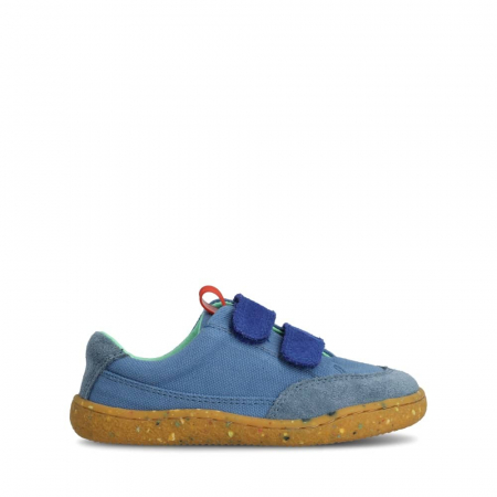 Reduceri - Sneakers barefoot copii GROUNDIES AMSTERDAM - Albastru