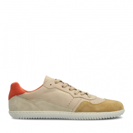 Sneakers - Sneakers barefoot femei GROUNDIES NOVA GO1 - Bej & Coral