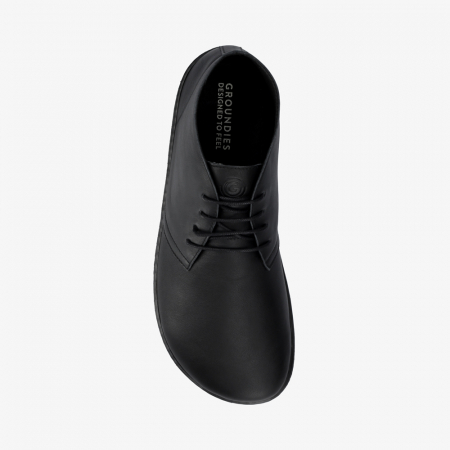 GROUNDIES MILANO BAREFOOT+  Pantofi barefoot bărbați - Negru (wide/lat) [2]