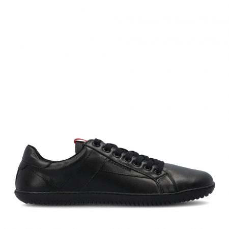 Lichidare de stoc – Ultimele bucăți - Sneakers barefoot GROUNDIES MELBOURNE BAREFOOT+ MEN - Negru (wide/lat)
