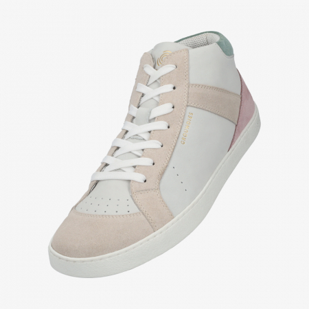 Sneakers barefoot GROUNDIES NOVA MID WOMEN - Bej / Roz [1]