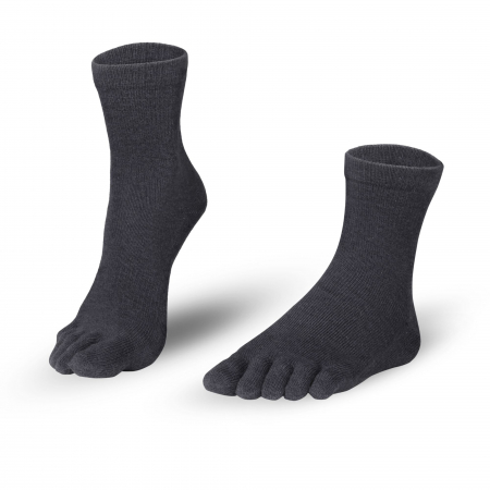 Șosete cu degete - Șosete cu degete KNITIDO Cotton & Merino Midi  - Gri închis