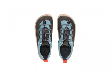 Pantofi barefoot copii BE LENKA XPLORER - Negru măslină & Verde salvie [6]