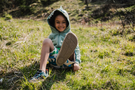 Pantofi barefoot copii BE LENKA XPLORER - Negru măslină & Verde salvie [9]
