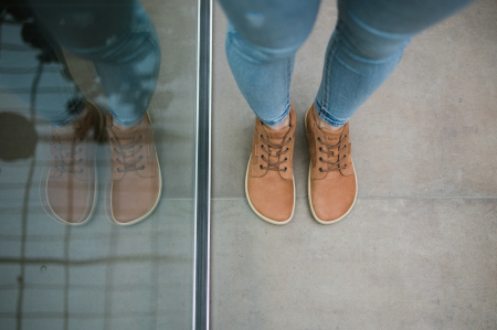 Pantofi barefoot BE LENKA SYNERGY - Cognac & Bej [9]