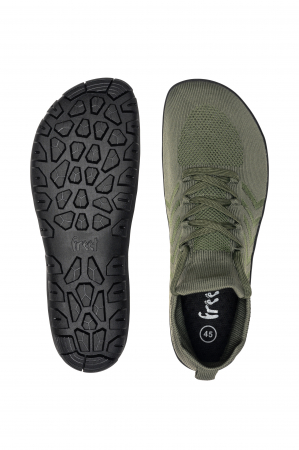 Pantofi sport barefoot FREET HOWGILL – Verde kaki [2]