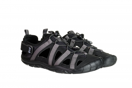 Sandale sport barefoot FREET ZENNOR – Negru & gri [6]