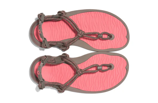 Sandale barefoot femei XERO SHOES AQUA CLOUD – Morel / Sunset Coral [1]