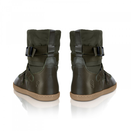 Cizme barefoot iarnă SHAPEN FROSTY - Verde măsliniu [4]
