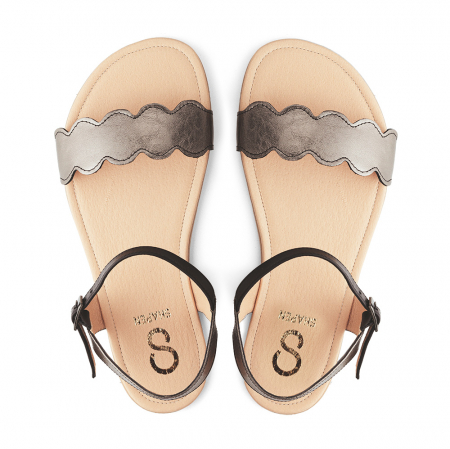 Sandale barefoot SHAPEN JASMINE - Negru metalic [2]