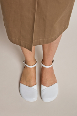 Sandale barefoot SHAPEN POPPY - Alb [17]
