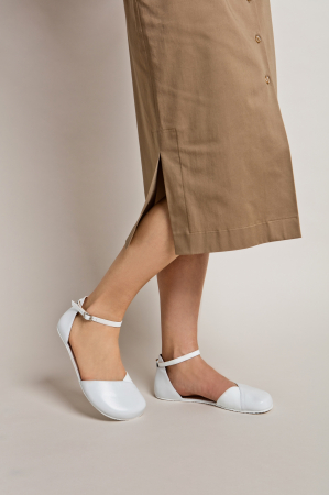 Sandale barefoot SHAPEN POPPY - Alb [7]