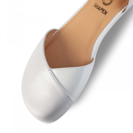 Sandale barefoot SHAPEN POPPY - Alb [6]