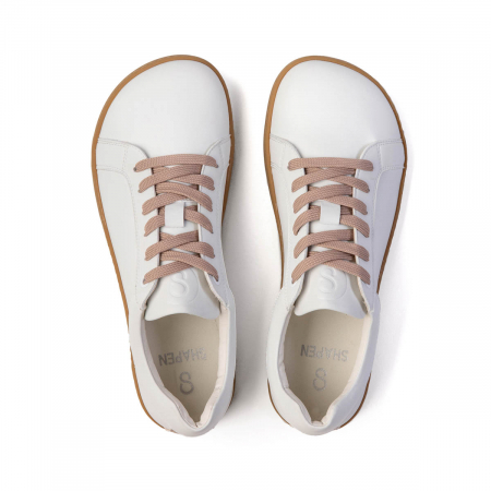 Sneakers barefoot SHAPEN FEELIN UNI Vegan - Alb & bej [10]