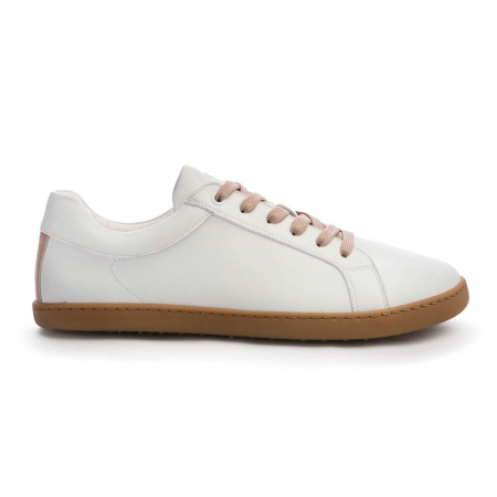Bǎrbați - Sneakers barefoot SHAPEN FEELIN UNI Vegan - Alb & bej