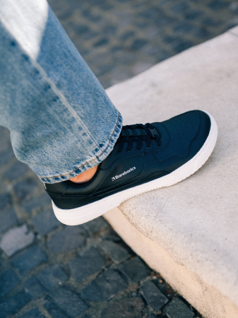 Sneakers barefoot BAREBARICS ZING - Negru & Alb - Piele [2]