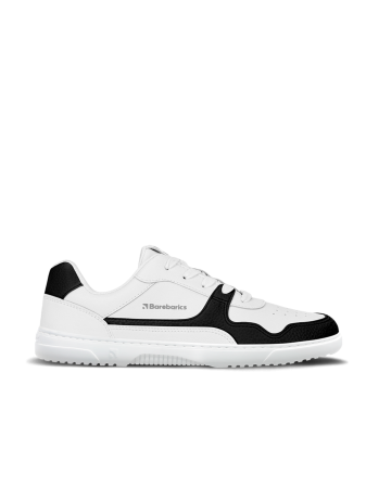 Femei - Sneakers barefoot BAREBARICS Zing Piele - Alb & Negru