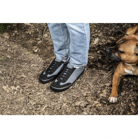 Sneakers barefoot BOHEMPIA FELIX - Gri închis / Negru (regular) [1]