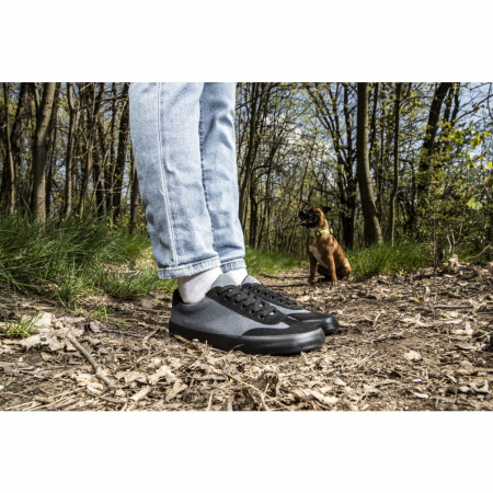 Sneakers barefoot BOHEMPIA FELIX - Gri închis / Negru (regular) [3]