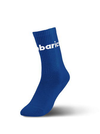 Șosete cu forma piciorului - Șosete barefoot BAREBARICS Crew Big logo - Albastru cobalt