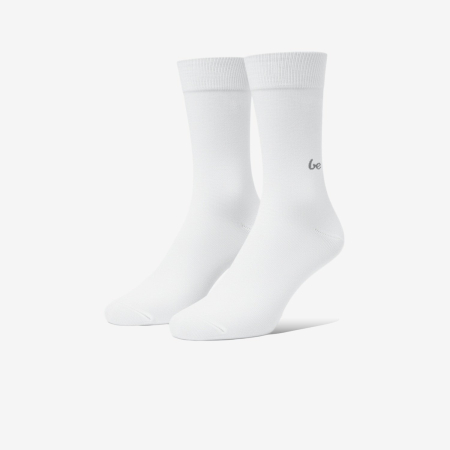 Șosete cu forma piciorului - Șosete barefoot BE LENKA Crew Essentials - Alb