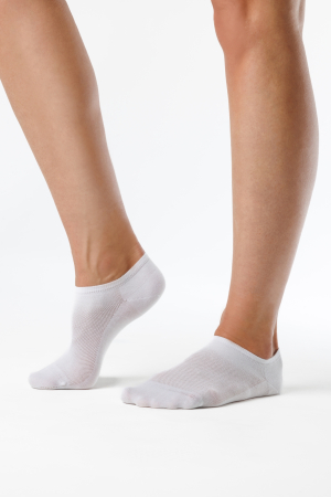 Șosete cu forma piciorului - Șosete barefoot SHAPEN Smesh Sneaker - Alb