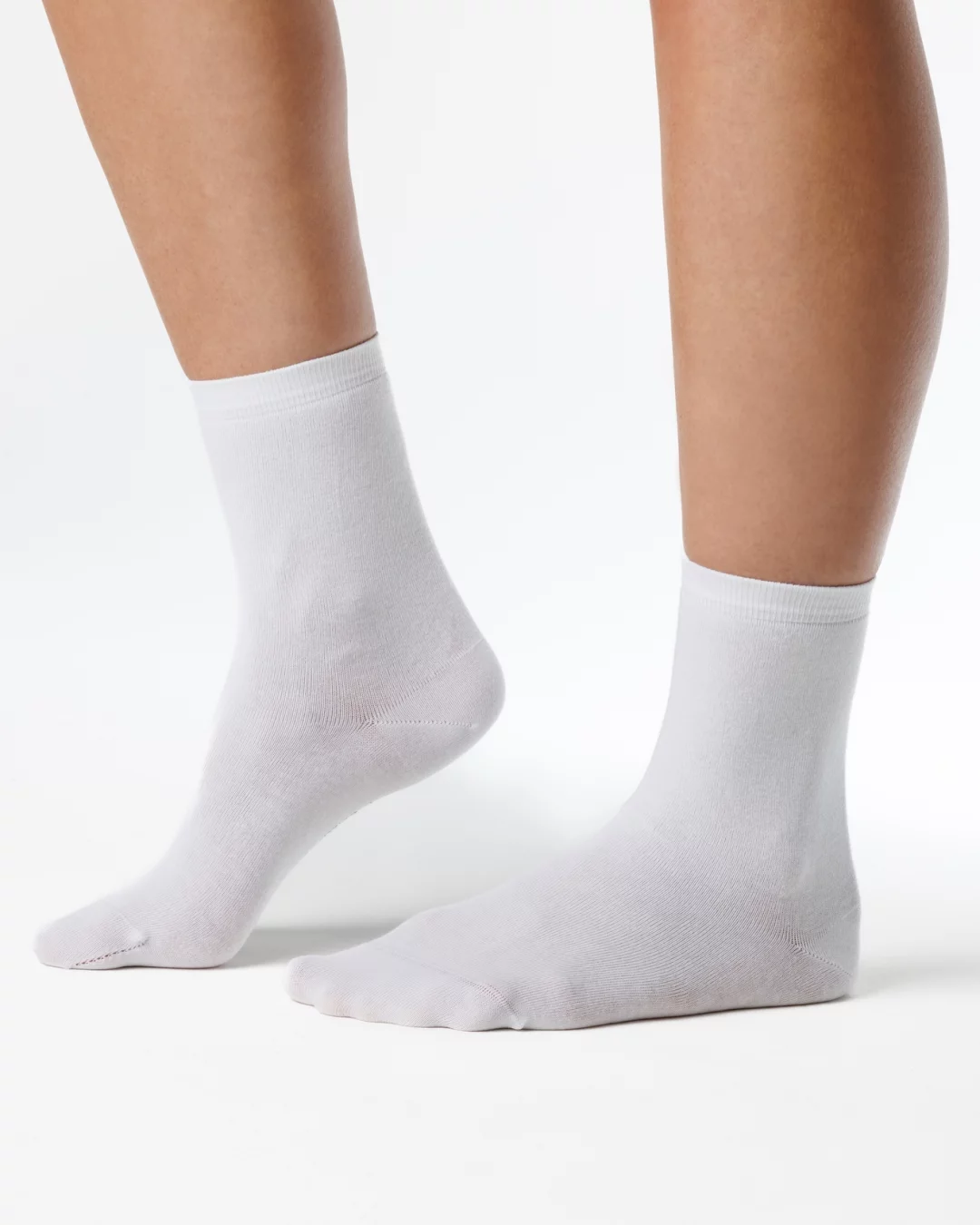 Șosete cu forma piciorului - Șosete barefoot SHAPEN Smooth - Alb