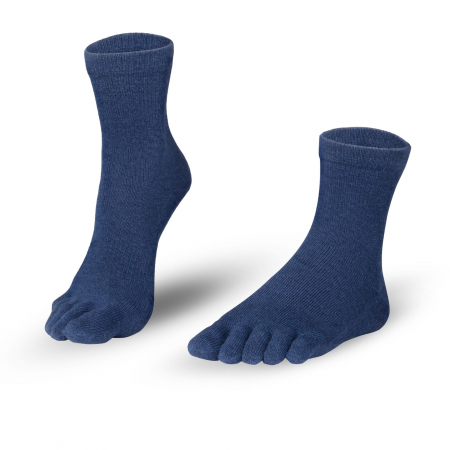 Șosete cu degete - Șosete cu degete KNITIDO Cotton & Merino Midi - Albastru închis