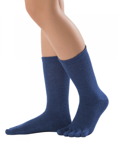 Șosete cu degete KNITIDO Essentials Cotton & Merino - Albastru închis [1]