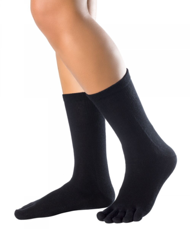 Șosete cu degete KNITIDO Essentials Cotton & Merino - Negru [1]