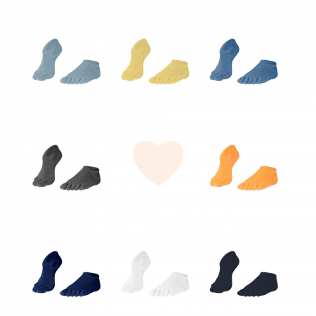 Șosete cu degete KNITIDO Essentials Sneaker - Bleumarin [2]