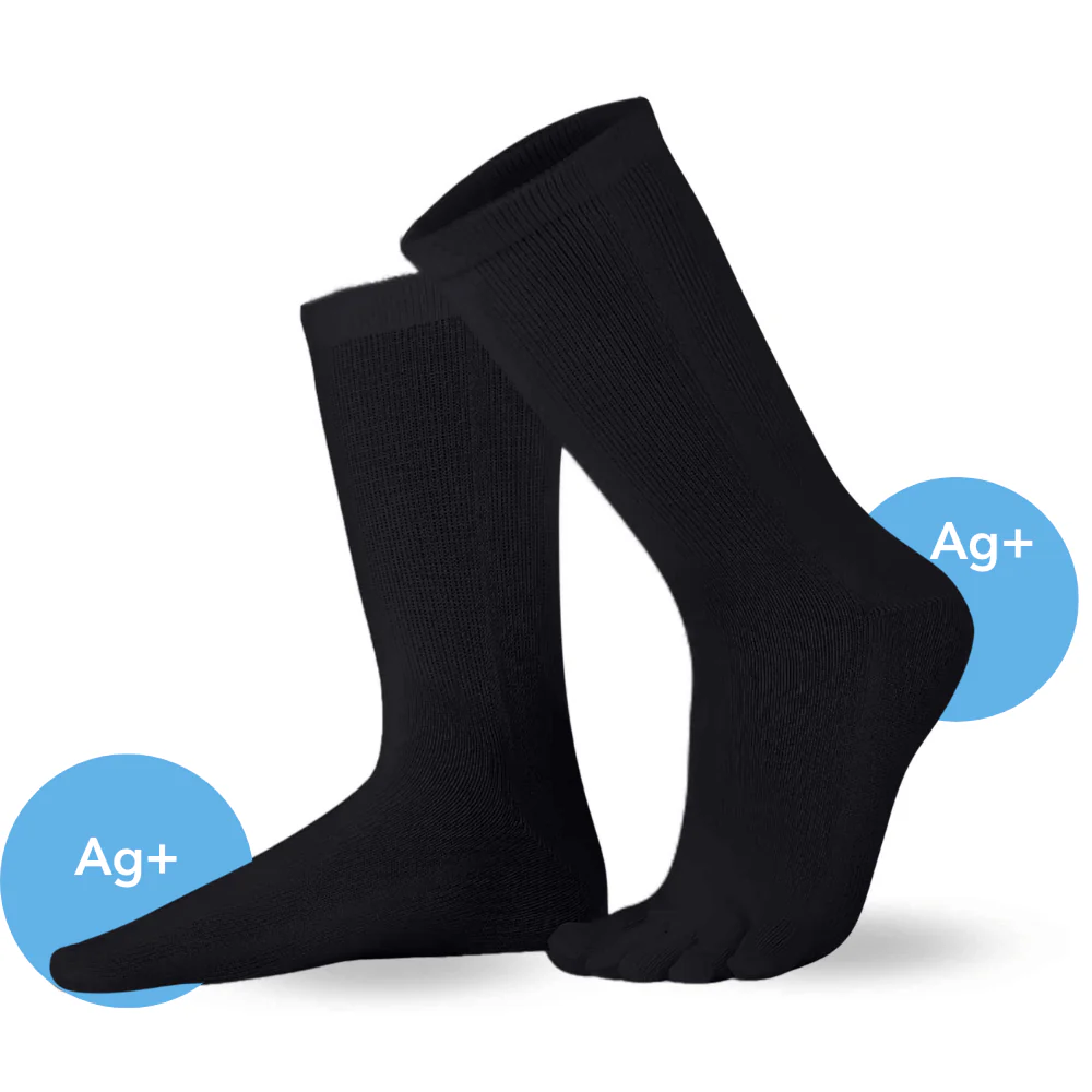 Accesorii - Șosete cu degete KNITIDO Dr. Foot Silver Protect - Negru