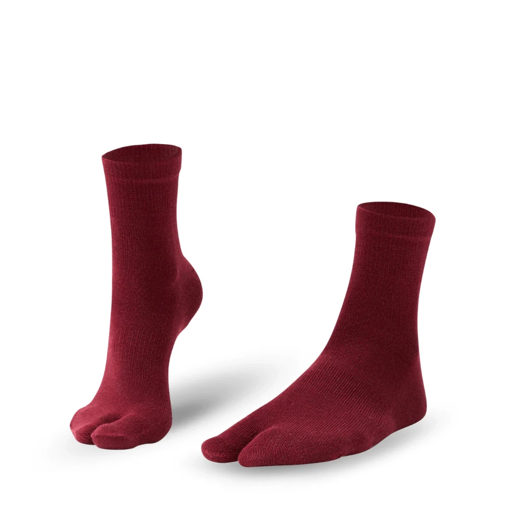 Accesorii - Șosete cu degete KNITIDO Tabi Medii - Roșu