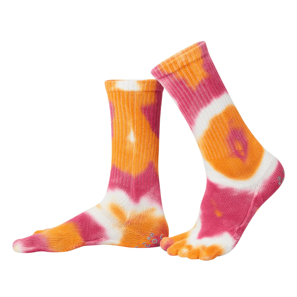 Accesorii - Șosete cu degete KNITIDO Trailer Garden Batik - Roz / Portocaliu