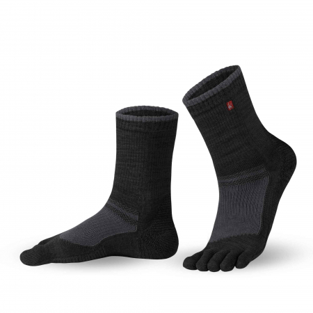 Accesorii - Șosete cu degete KNITIDO Outdoor Hiking - Negru / Gri