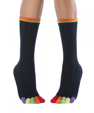 Șosete cu degete - Șosete cu degete KNITIDO Rainbows mid-calf - Happy Toes