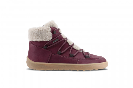 Barefoot shoes - Ghete barefoot iarnă BE LENKA BLISS - Roșu burgundy