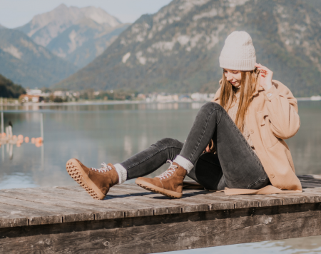 Ghete barefoot iarnă BE LENKA WINTER 3.0 - Maro [1]