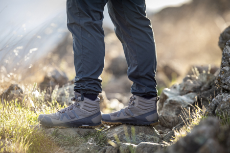 Ghete barefoot drumeție XERO SHOES SCRAMBLER MID II Bărbați – Maro & gri [5]