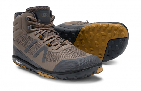 Ghete barefoot drumeție XERO SHOES SCRAMBLER MID II Bărbați – Maro & gri [2]