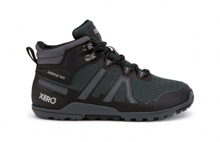Pantofi sport - Ghete barefoot drumeție XERO SHOES XCURSION FUSION Femei – Verde închis & negru