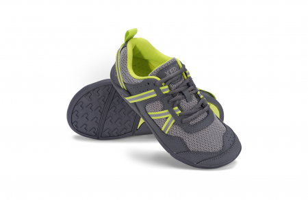 Pantofi sport barefoot copii XERO SHOES PRIO YOUTH – Gri & lime [6]