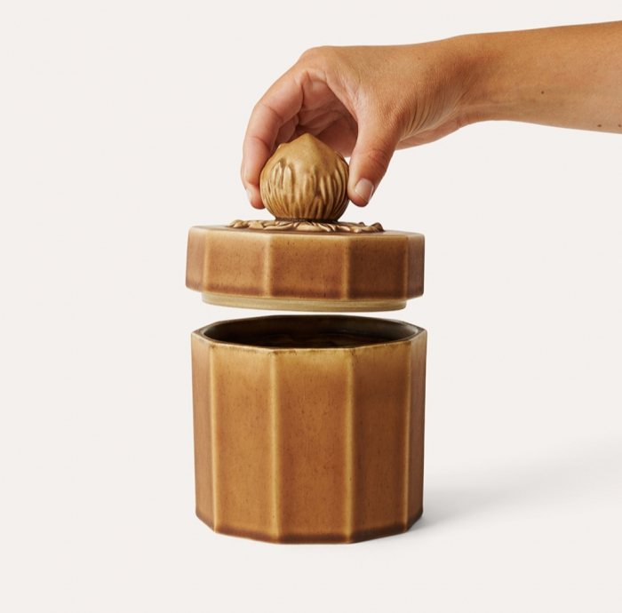 Recipient depozitare din ceramica maro [2]