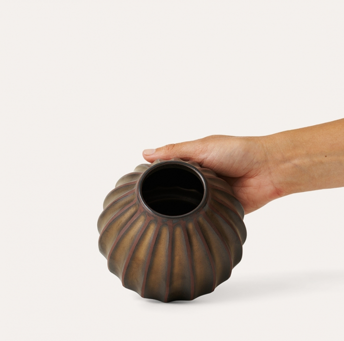 Vaza ceramica bronz mica [2]