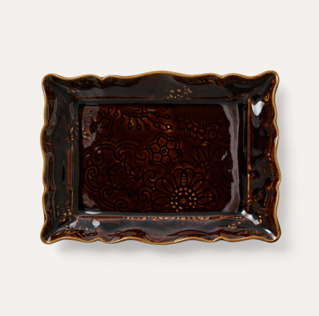 Ceramica - Platou aperitiv maro