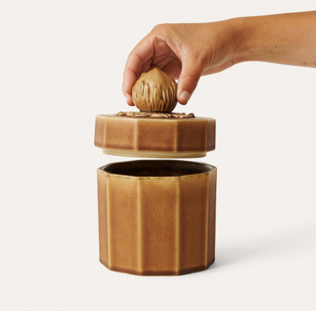 Recipient depozitare din ceramica maro [1]