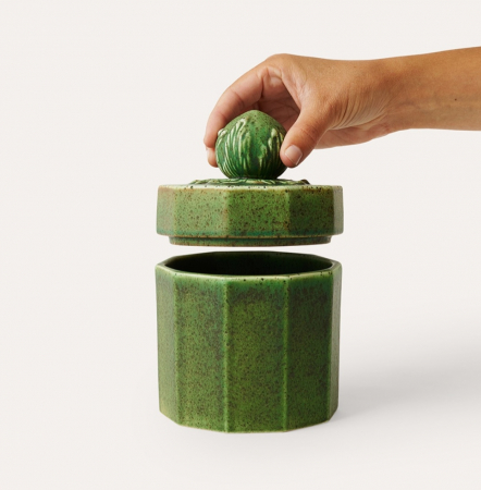 Recipient depozitare din ceramica verde [1]