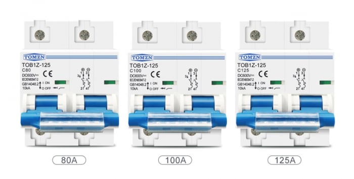 100A 600 V Siguranta Automata Curent Continuu 2P 600V 100A [2]
