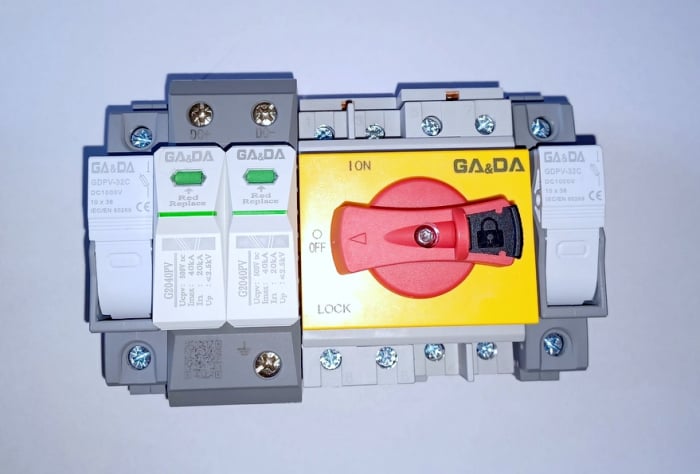 KIT3 500V pentru tablou de protectie sistem fotovoltaic 3 - 5KW, monofazic, uz rezidential - GA&DA [2]