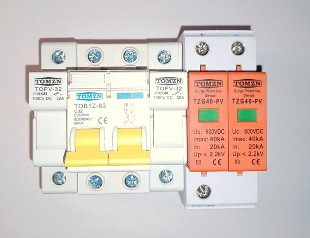 KIT5 600V pentru tablou de protectie sistem fotovoltaic 3 - 5KW, monofazic, uz rezidential - Tomzn [3]